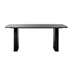 Accento 100x190 cm Oval Matbord Svart