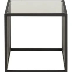 Auxerre Sidobord 40x40x40 cm Härdat glas