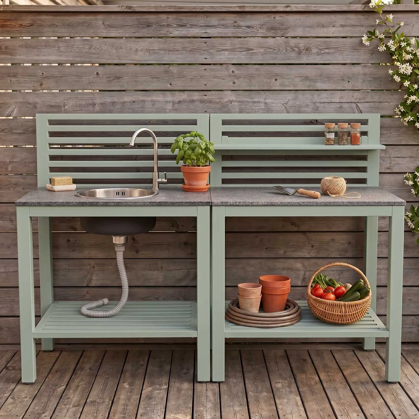 Bellac Utekök Hörn Dusty Green