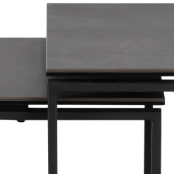Benz Satsbord 55x50x50 cm Svart Keramik