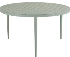 Bigby Matgrupp Rund 130 cm ink 6st Delia stolar Dusty Green / Svart