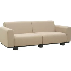 Bolster 2,5-sits Soffa 209x94 cm Antracit/Teddy Beige