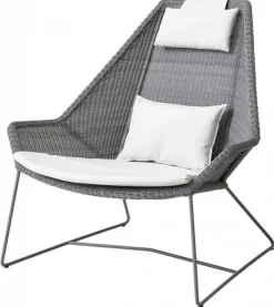 Breeze Högryggad Fåtölj Ljusgrå