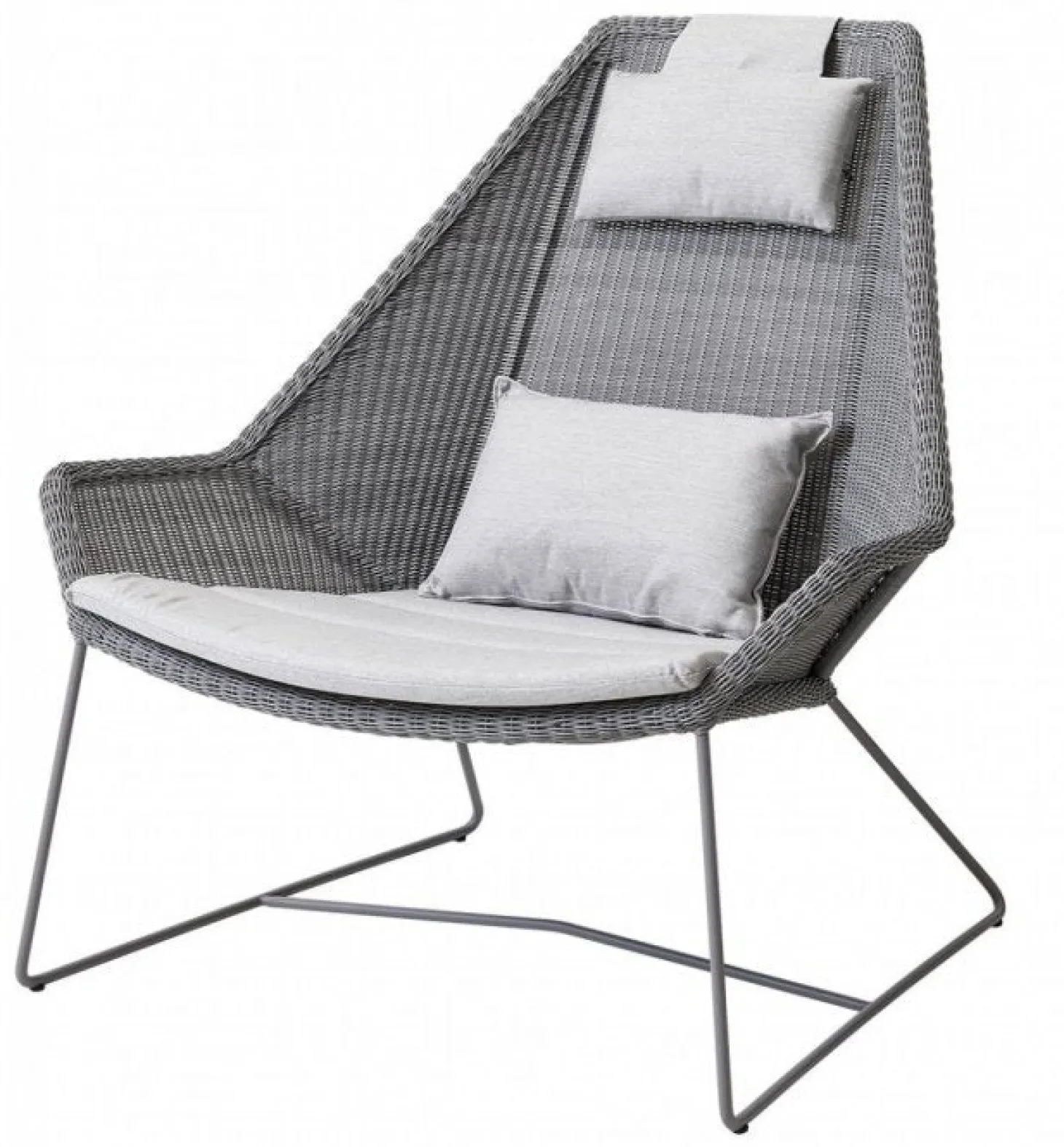 Breeze Högryggad Fåtölj Ljusgrå