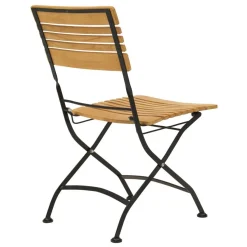 Brewer Matgrupp 160 cm Teak/Svart