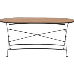 Brewer Matgrupp 160 cm Teak/Svart