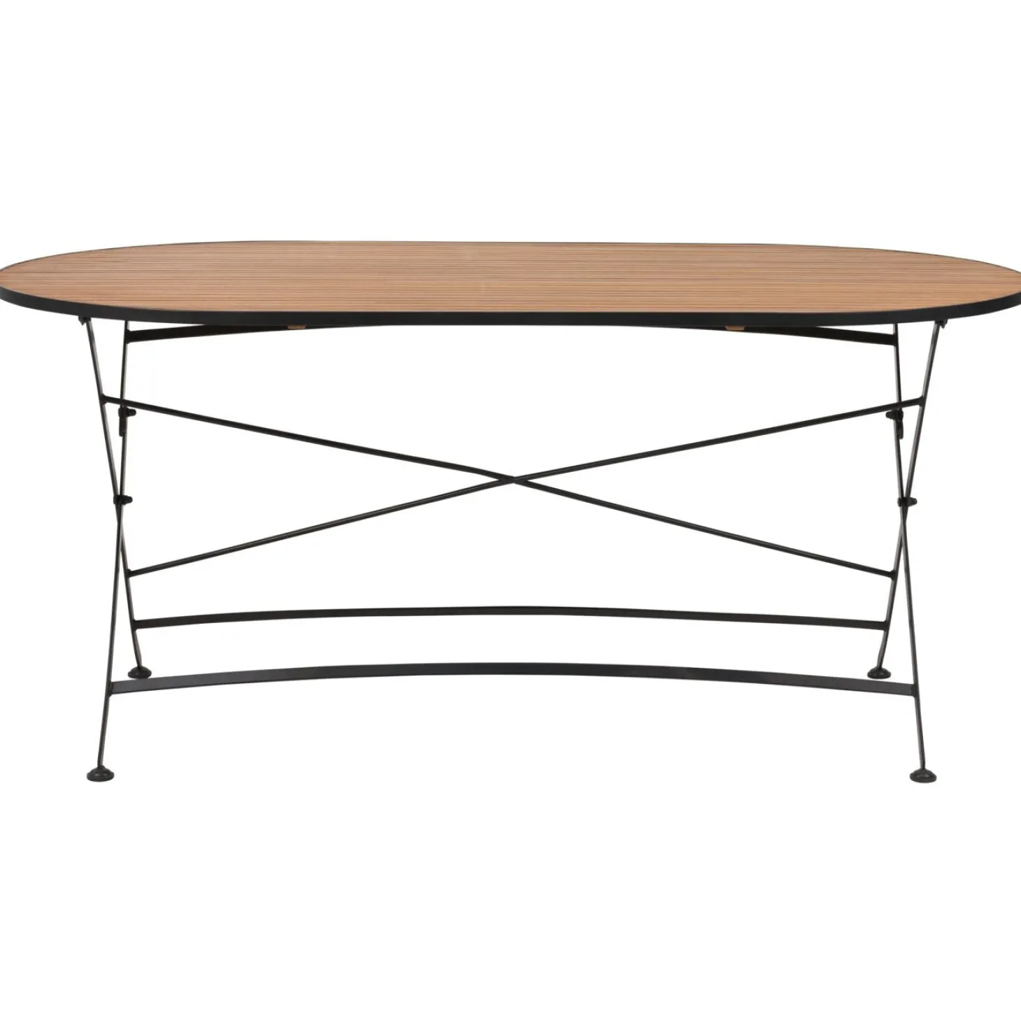 Brewer Matgrupp 160 cm Teak/Svart