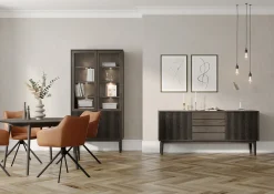 Broholm Sideboard Lameller 183x81 cm Rökoljad Ek