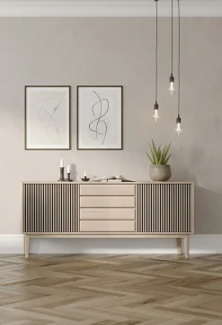 Broholm Sideboard Lameller 183x81 cm Vitoljad Ek