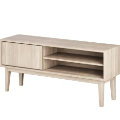 Broholm Solid TV-bänk 124x55 cm Vitoljad Ek