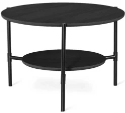 Cane Runt Soffbord Svart