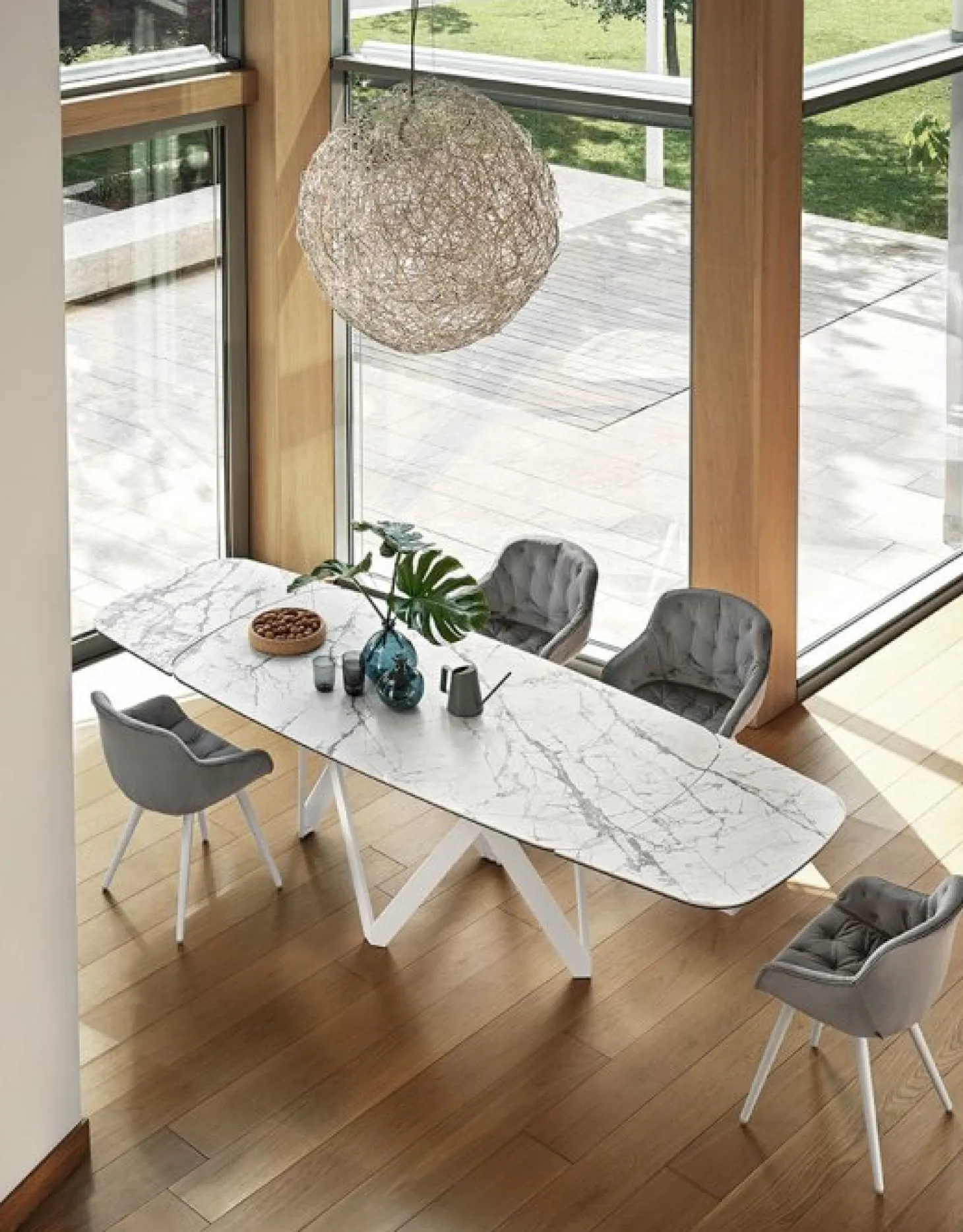 Cartesio Matbord Oval 250cm Keramik