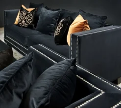 Cloude 2-Sits Soffa Svart Sammet