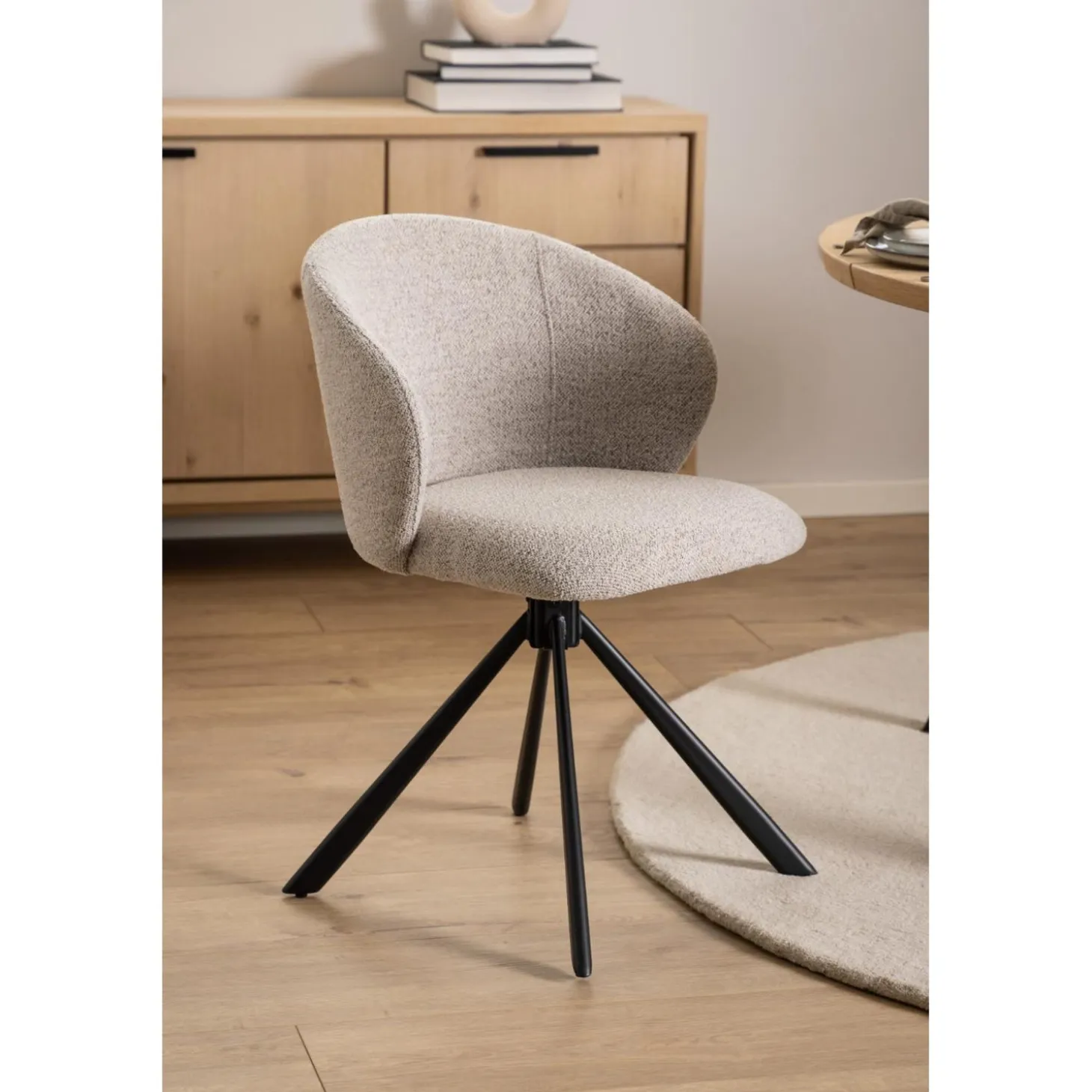 Coralie Matstol Monza tyg Beige