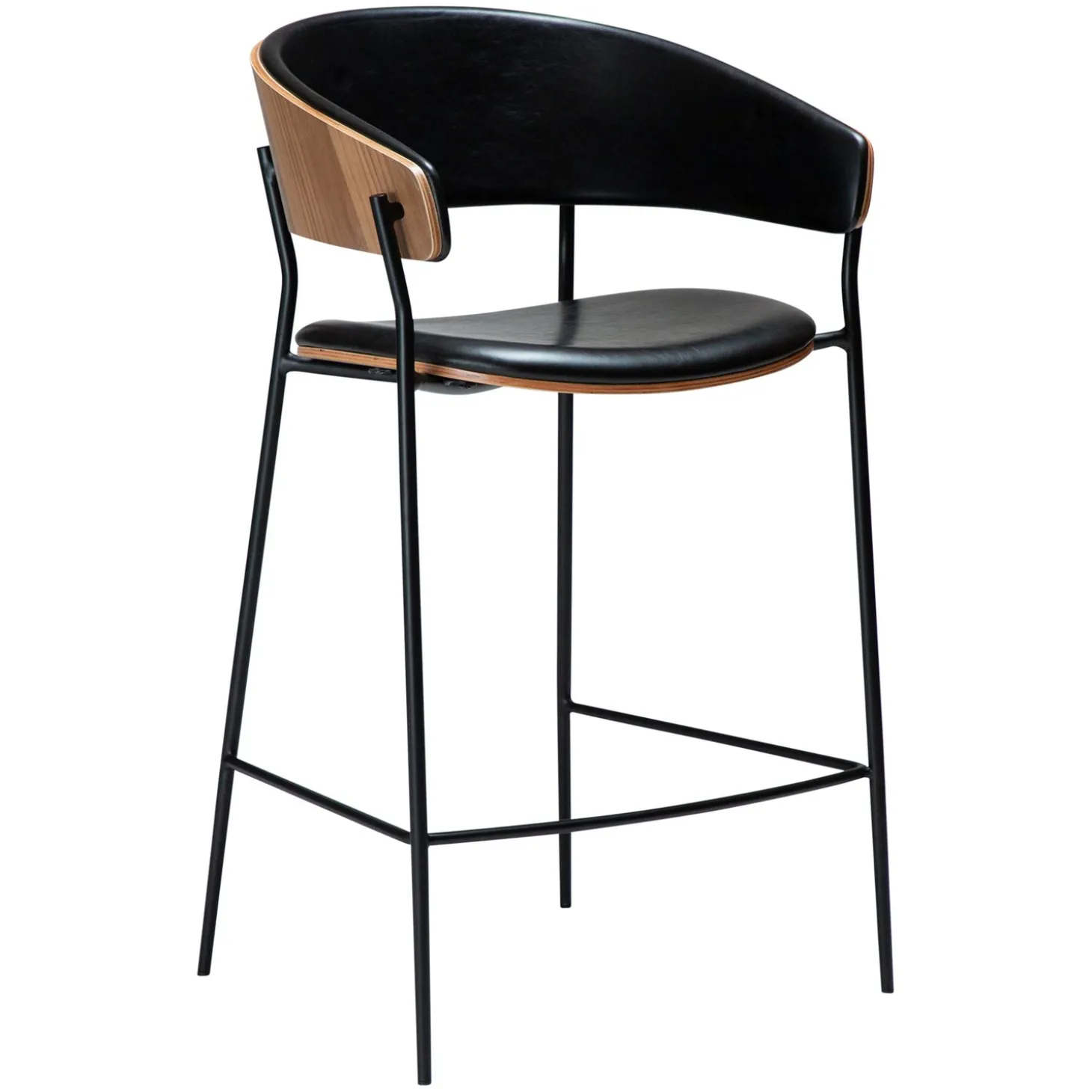 Crib Barstol Vintage Black, Walnut