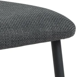 Delfino Matstol Basel tyg Mörkgrå