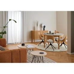 Dina Matstol vrid-funktion Ek/Beige