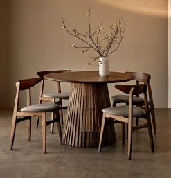 Dominus Matbord Rund 110 cm Smoked Oak