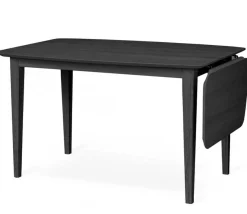 Ella Matbord 125x85cm med klaff Svart