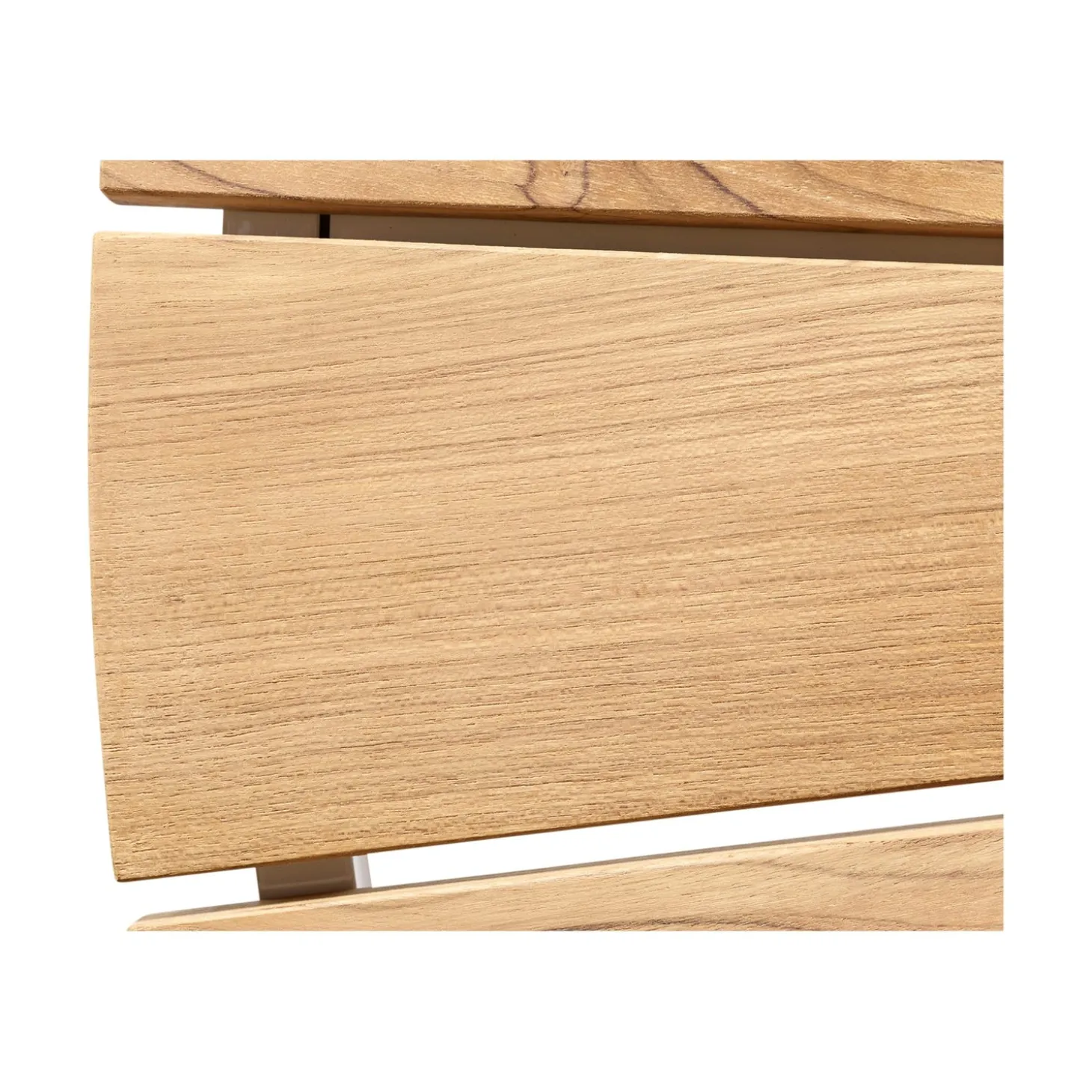 Ellen Trädgårdsbord i Teak och Aluminium 110 cm, Vit
