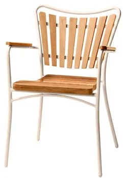 Ellen Trädgårdsstol i Teak och Aluminium Sandy Grey
