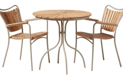 Ellen Trädgårdsstol i Teak och Aluminium Sandy Grey