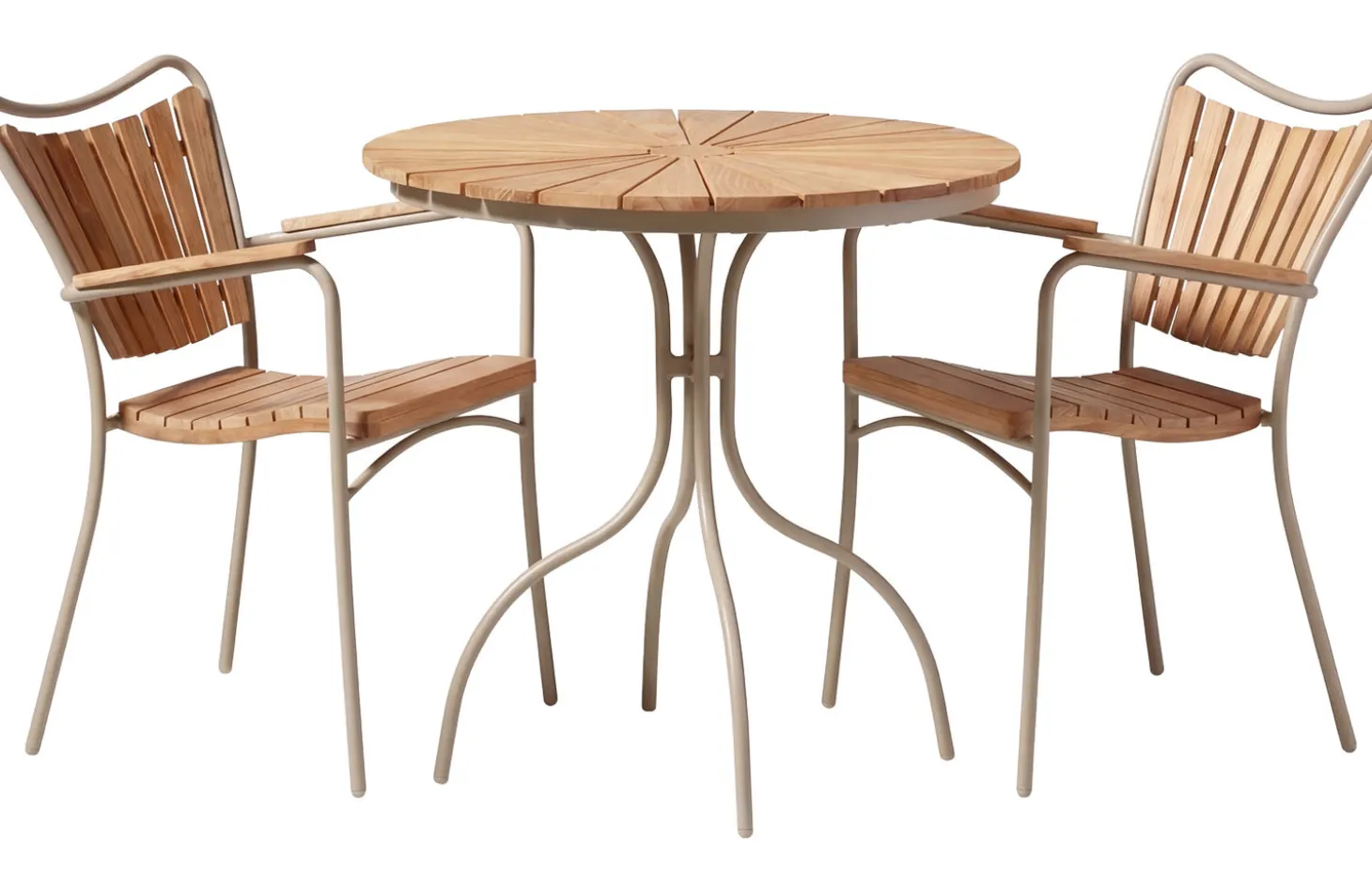 Ellen Trädgårdsstol i Teak och Aluminium Sandy Grey