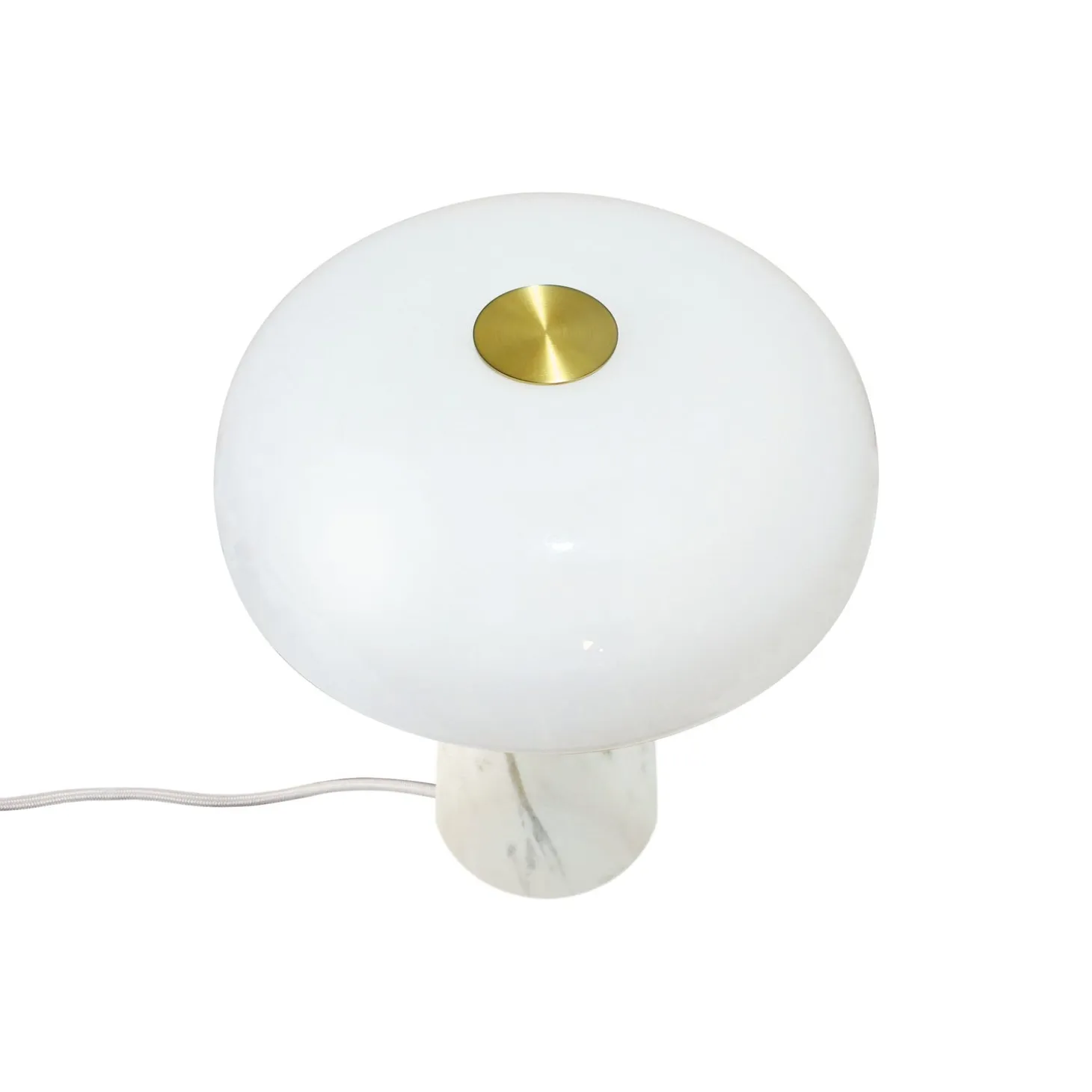 Glossy Bordslampa Vit
