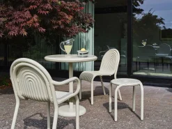 Groove Cafebord Rund 70cm Putty