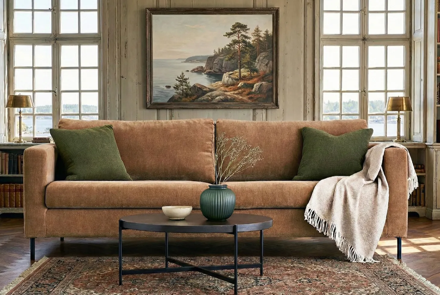 Impulse 4-sits Soffa Lux Wildflower Cold Beige