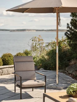 Indus 3-sits Soffa Svart/Teak