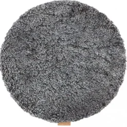 Jill stolsdyna (vadderad) 36 cm rund / Svart Grafit