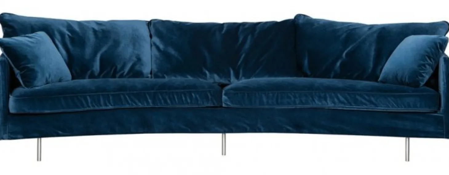 Julia 4-sits Svängd Soffa Big Cushions