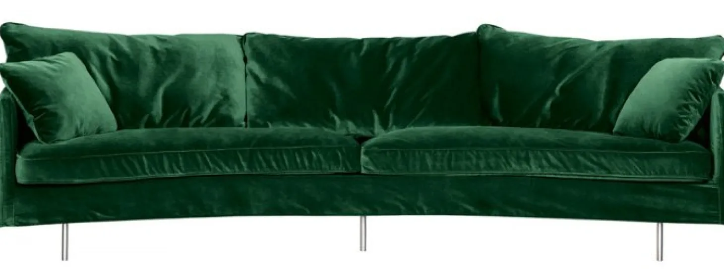 Julia 4-sits Svängd Soffa Big Cushions