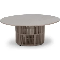 Kattvik Utesidobord Ø80 cm Grå
