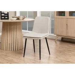 Kilda Matstol Basel tyg Beige