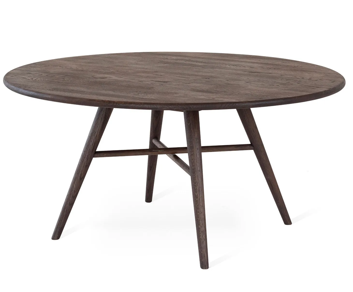 Löderup Soffbord Rund 100 cm Rökbetsad Ek