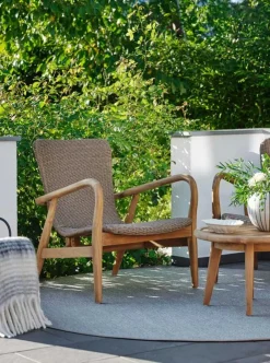 Lilja Fåtölj Teak/Konstrotting