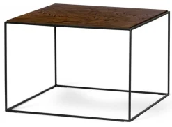 Lime Soffbord 70x70cm Svart/Brunbetsad Ek
