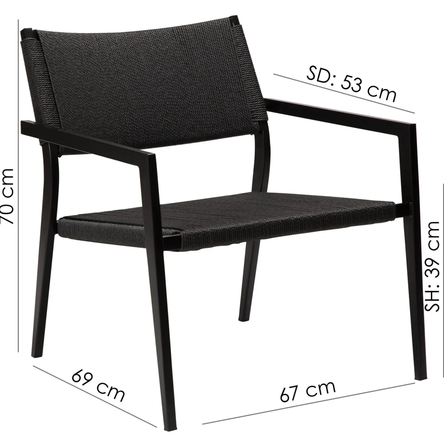 Loop Loungefåtölj Black
