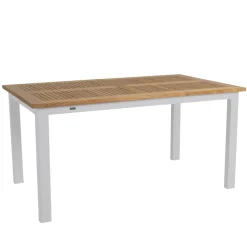 Lyon Utebord 92x152-210 cm Light Grey/ Teak