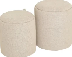 Maiko Sittpuff/Sidobord 2-pack Beige