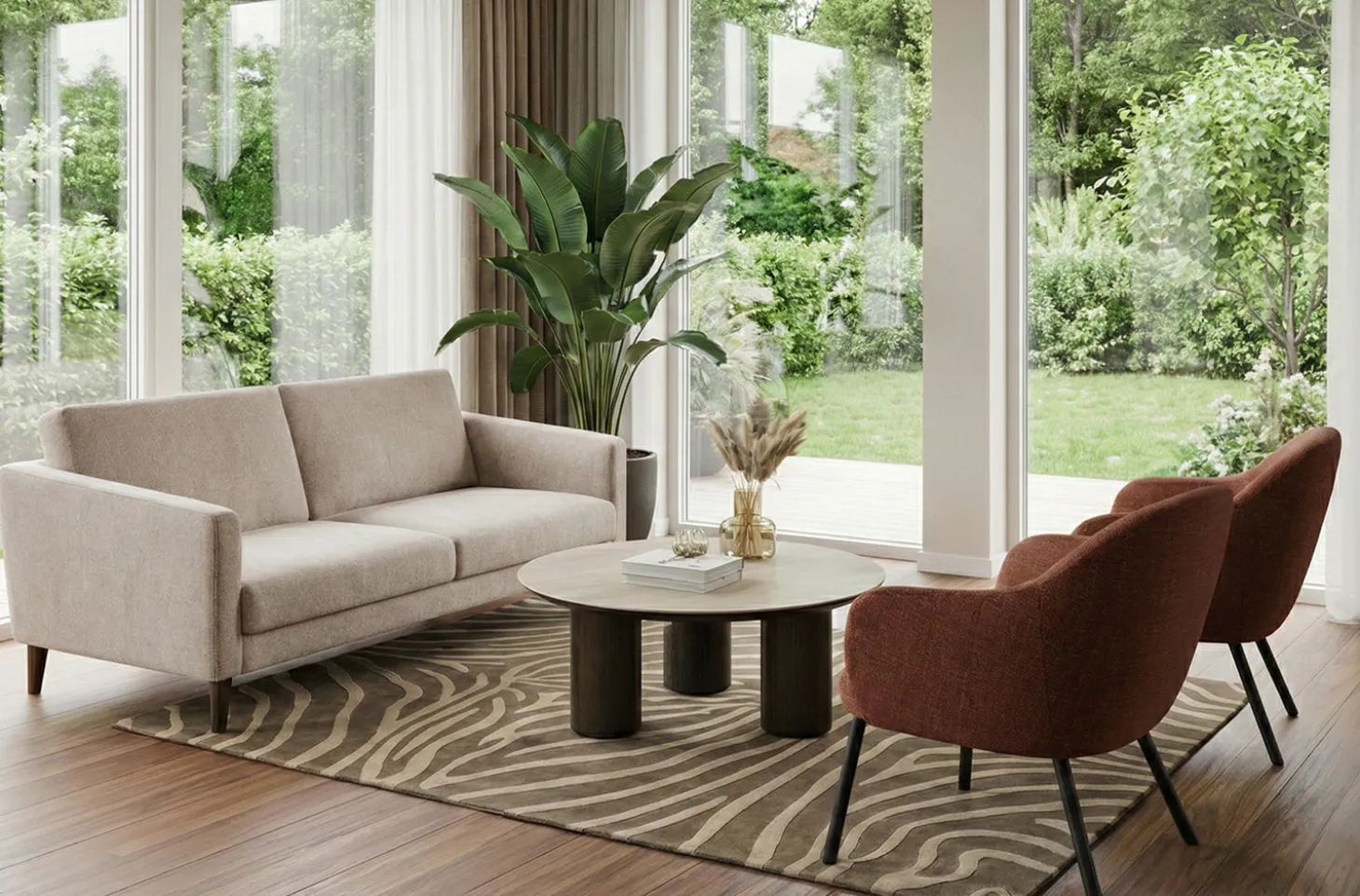 Matteo 3-sits soffa Symphony Pearl