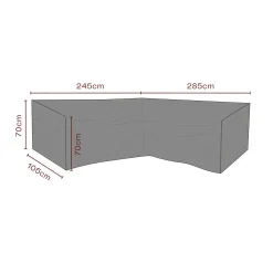 Möbelskydd till HörnSoffa Andas 285/245x105x70 cm