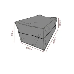 Möbelskydd till Soffa Svart 160x80x75 cm Andas