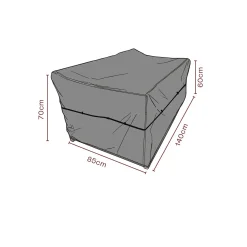 Möbelskydd till Soffa Svart 140x85x70 cm Andas