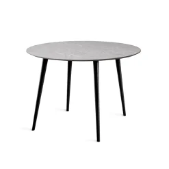Miles Matbord Ø 110 cm Sandstenslaminat, Fyra träben