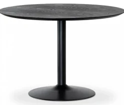 Miles Matbord Runt 110 cm Svart Ask / Svart