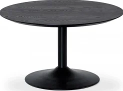 Miles Soffbord Runt 80 cm Svart Ask / Svart