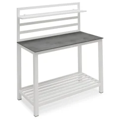 Åminne Aluminium Bänk Utekök Vit